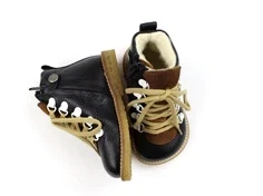 Angulus black/cognac vinterstøvle med TEX